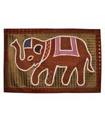 Vintage House wall D  cor Silk Tapestry Handmade Elephant Art wall Hanging