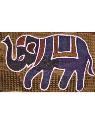 Vintage Home Decorative Elephant Design Silk wall Hanging Tapestry 2