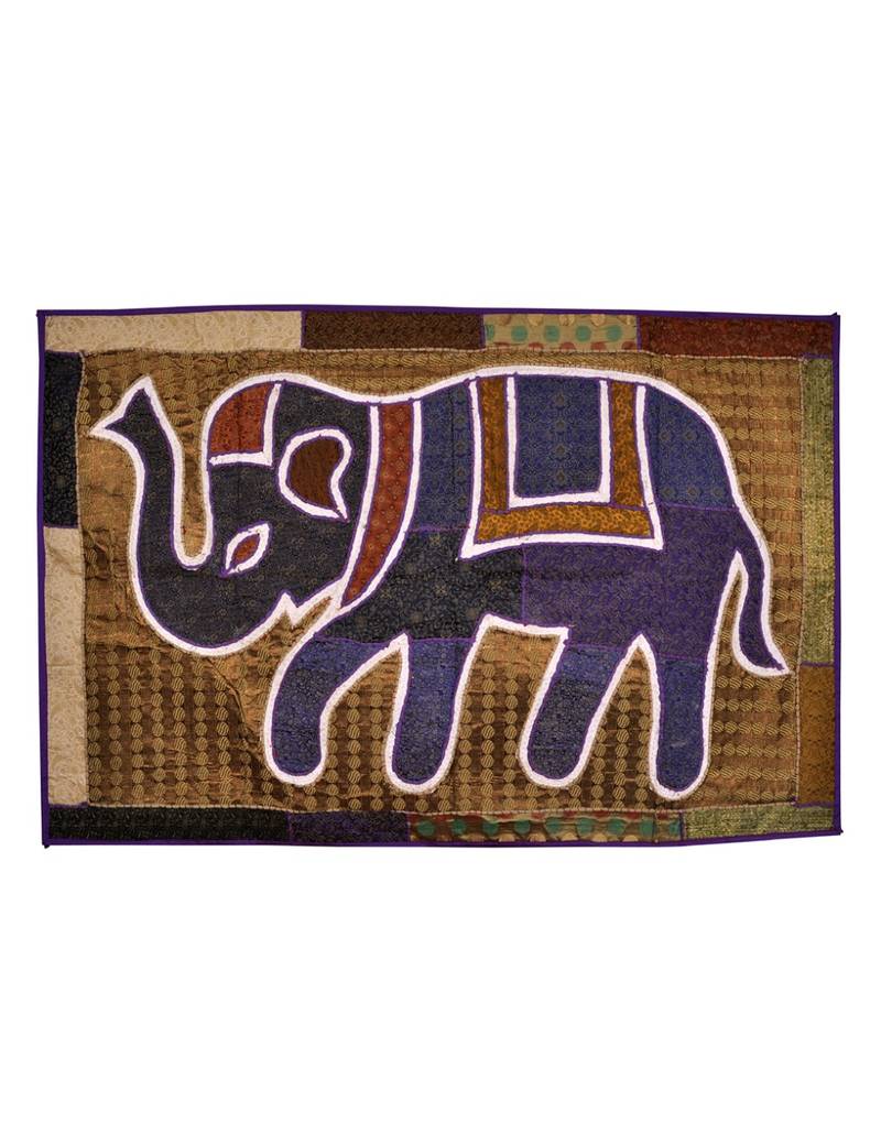 Vintage Home Decorative Elephant Design Silk wall Hanging Tapestry