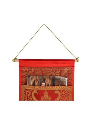 Lal Haveli All Occasion Gifts Silk wall Hanging Vintage Organizer 34 X 10 Inch 3
