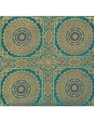 Lal Haveli Ethnic Embroided Silk Wall Decorative Hanging 3 Pocket Green Color 34 X 10 Inch 3