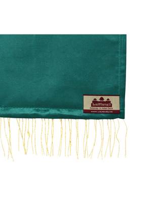 Lal Haveli Ethnic Embroided Silk Wall Decorative Hanging 3 Pocket Green Color 34 X 10 Inch 4
