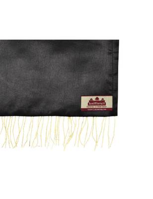 Lal Haveli Living Room Handmade Silk wall Hanging 3 pocket Black Color 34 X 10 Inch 4