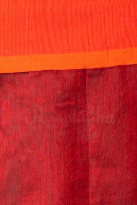Green Hand Woven Cotton Saree With Blouse 3