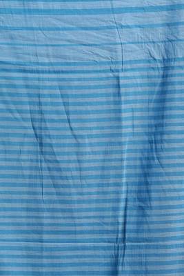 Blue Hand Woven Cotton Saree With Blouse 3