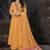 Mustard Resham Embroidery Banarasi Silk Salwar With Dupatta