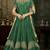 Green Embroidered Silk Salwar With Dupatta