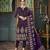 Cream Embroidered Georgette Salwar With Dupatta
