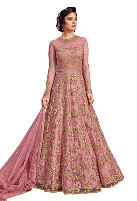 light-purple zari net salwar with dupatta 1