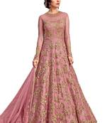 light-purple zari net salwar with dupatta
