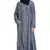 Blue Plain Cotton Abaya