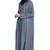Blue Plain Cotton Abaya