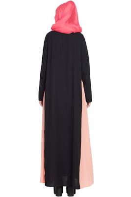 Black Plain Crepe Abaya 4