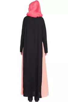 Black Plain Crepe Abaya