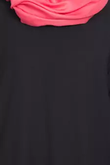 Black Plain Crepe Abaya