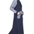 Navy Blue Plain Cotton Abaya