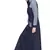 Navy Blue Plain Cotton Abaya