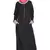 Black Plain Cotton Abaya