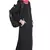 Black Plain Cotton Abaya