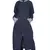 Navy Blue Plain Cotton Abaya