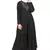 Black Plain Crepe Abaya