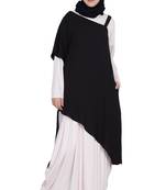 Black Plain Crepe Abaya