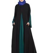 Black Plain Crepe Abaya
