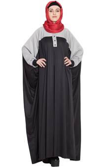 Black Plain Polyester Abaya