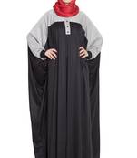 Black Plain Polyester Abaya