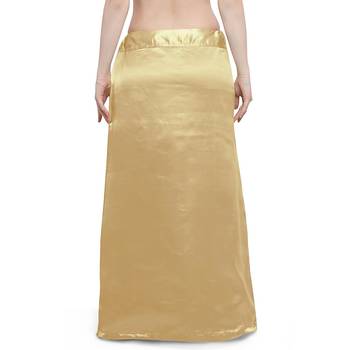 Gold Satin Free Size Petticoat 2