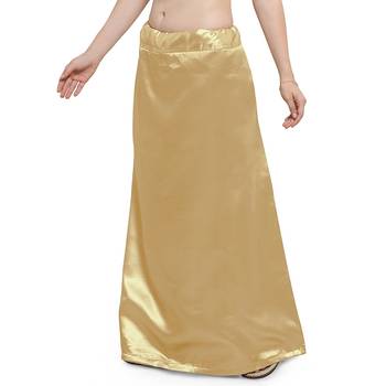 Gold Satin Free Size Petticoat 3