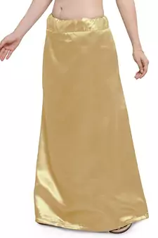 Gold Satin Free Size Petticoat