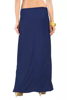 Navy Blue Satin Free Size Petticoat