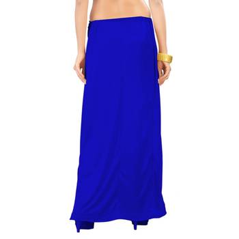 Royal Blue Satin Free Size Petticoat 2