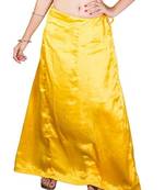 Muhenera Yellow Satin Free Size Petticoat