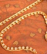 Designer Diamond Stone Anklet Pair Set