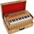 Harmonium Traveler/Portable/Folding Type, 9 Stops- 5 Main & 4 Drones, 3½ Octaves, Coupler, Teak, Bass-Male Reed - 440 Hz