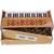 Harmonium Traveler/Portable/Folding Type, 9 Stops- 5 Main & 4 Drones, 3½ Octaves, Coupler, Teak, Bass-Male Reed - 440 Hz