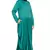 Green Plain Polyester Abaya