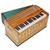 Harmonium Teak Wood, 9 Stop- 5 Main & 4 Drone, 3   Octave, Coupler, Natural Wood Color, Gig Bag, Bass/Male Reed- 440 Hz