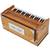 Harmonium Teak Wood, 9 Stop- 5 Main & 4 Drone, 3   Octave, Coupler, Natural Wood Color, Gig Bag, Bass/Male Reed- 440 Hz