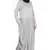 Silver Plain Polyester Abaya