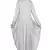 Silver Plain Polyester Abaya