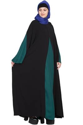 Black Plain Crepe Abaya 3