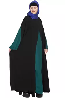 Black Plain Crepe Abaya