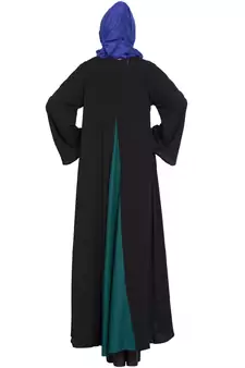 Black Plain Crepe Abaya