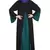 Black Plain Crepe Abaya