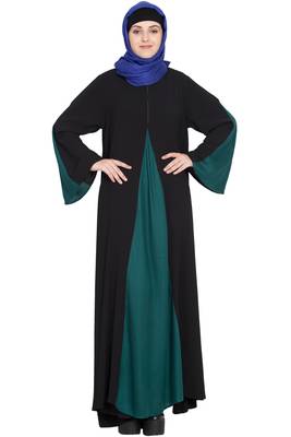 Black Plain Crepe Abaya 5