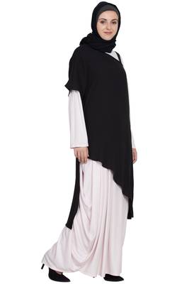 Black Plain Crepe Abaya 4
