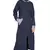 Navy Blue Plain Cotton Abaya